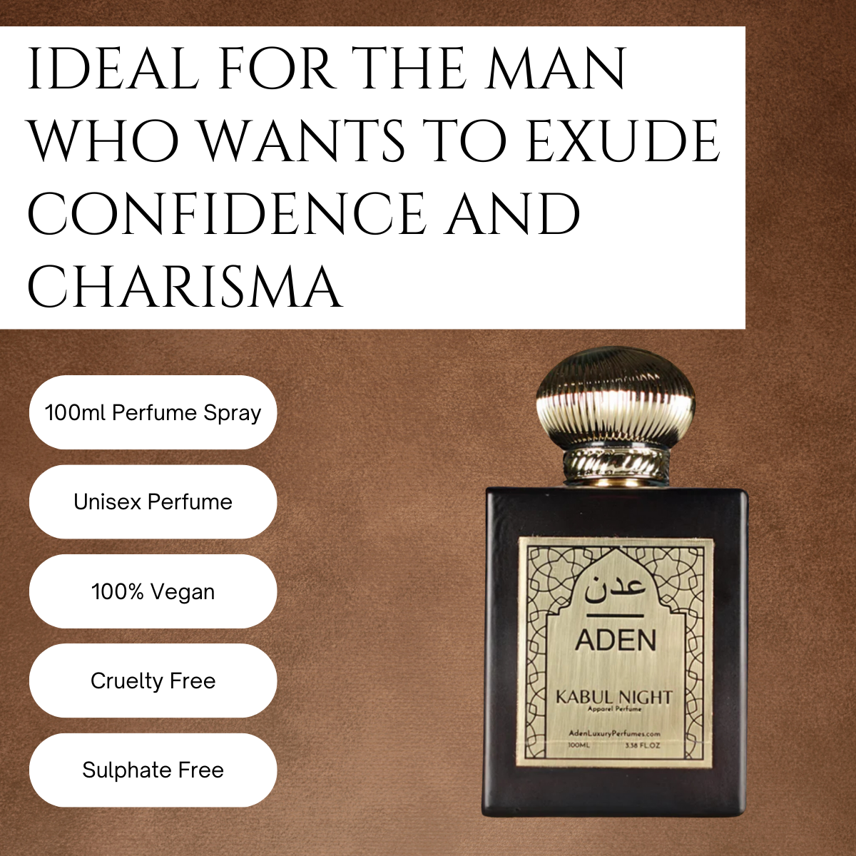 Kabul Night | Woody, Tobacco based Dark Fragrance | 100ml