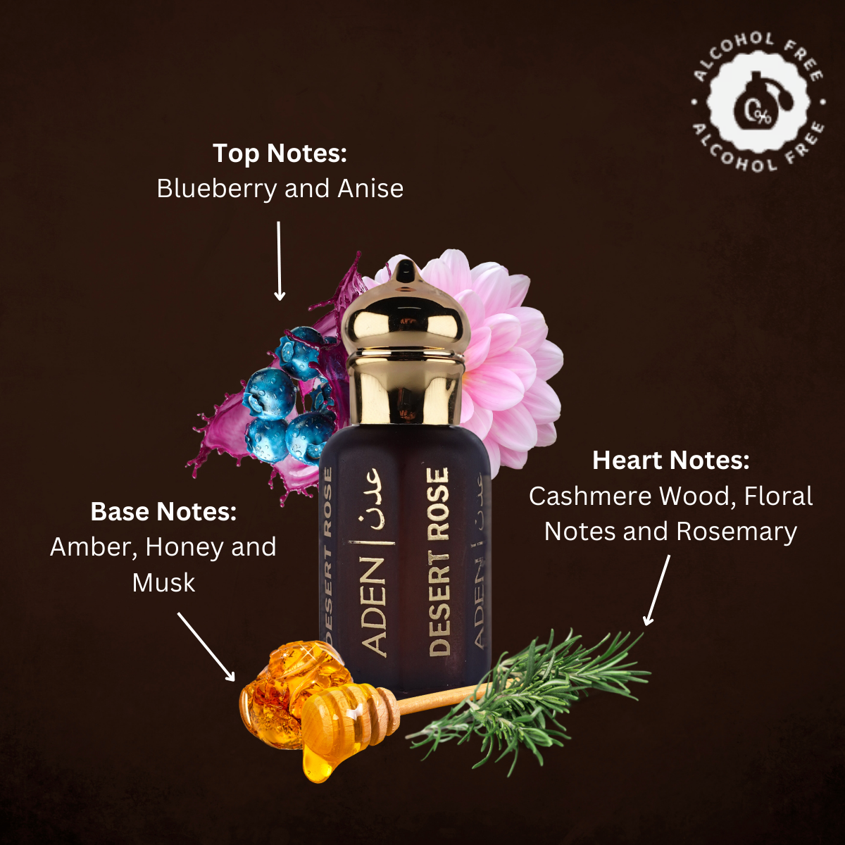 Desert Rose Luxury Attar Perfume - 12ml