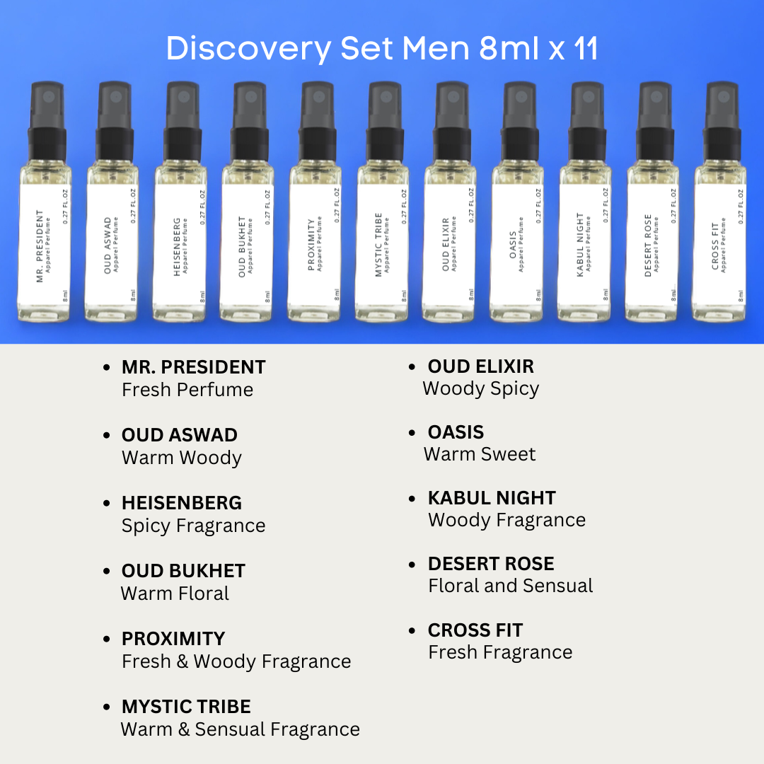 Full Collection - Set of 11 Luxury Perfumes - 8ml x 11 - Total 88ml