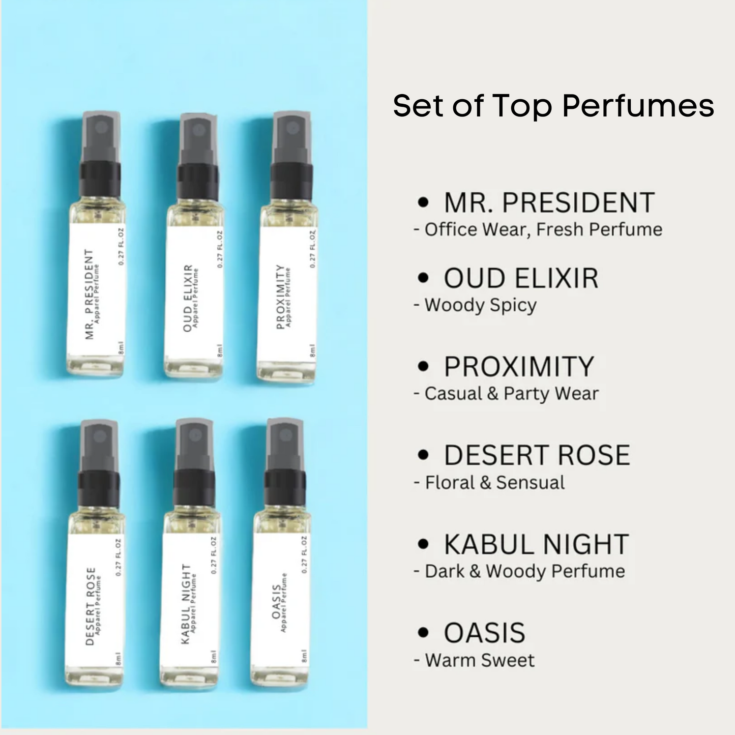 Set of Top Perfumes