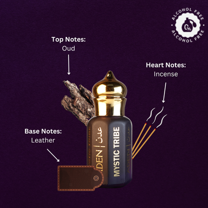 Mystic Tribe | Smoky Leather Oud Attar Fragrance | 12ml