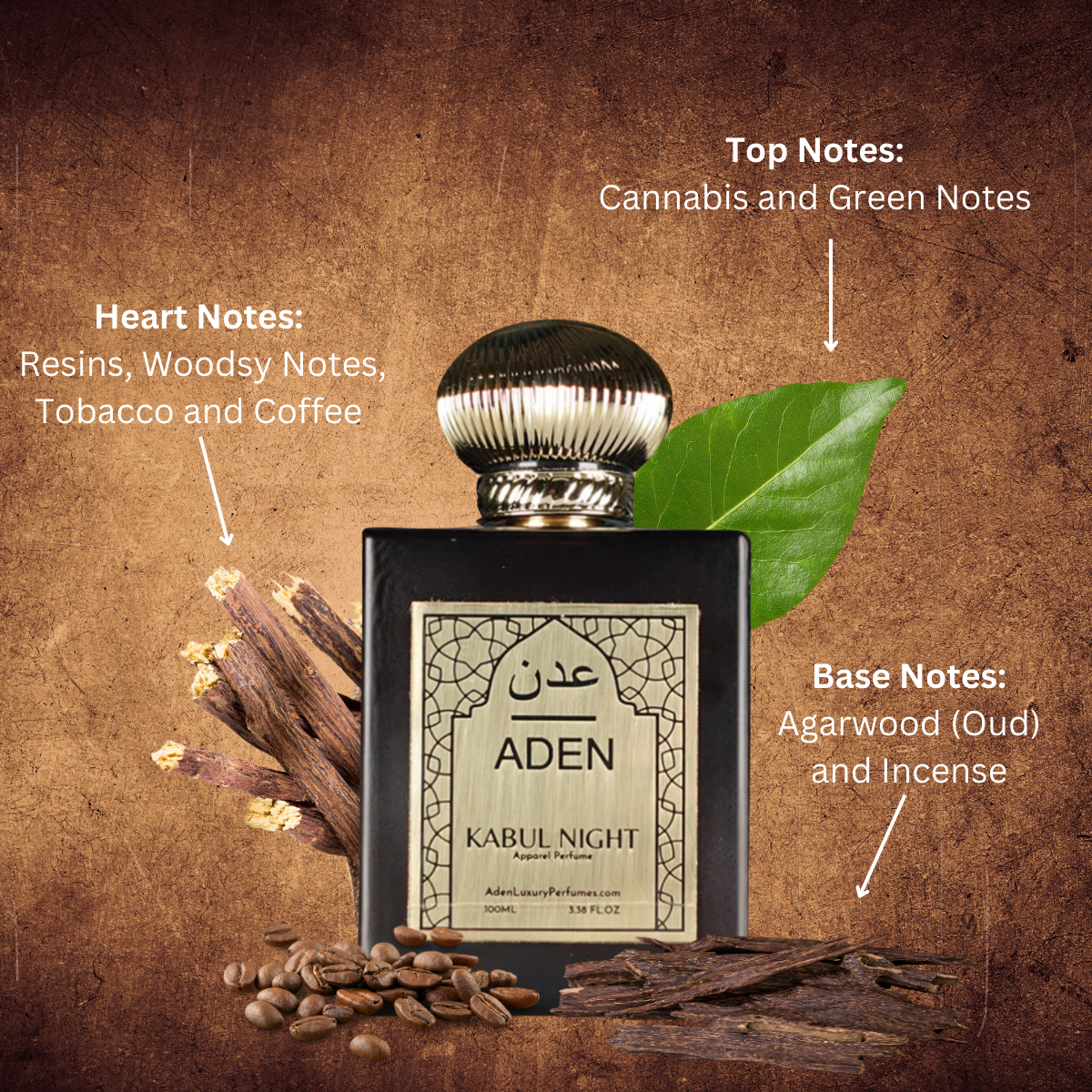 Kabul Night | Woody, Tobacco based Dark Fragrance | 100ml