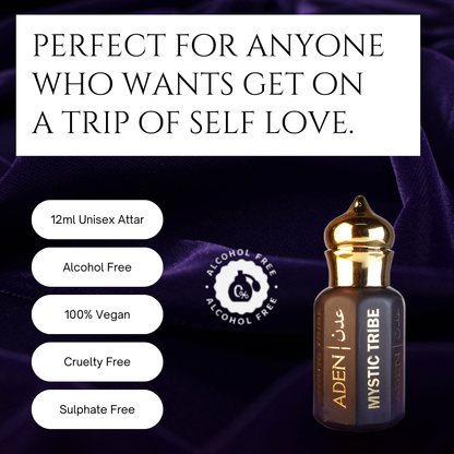 Mystic Tribe | Smoky Leather Oud Attar Fragrance | 12ml