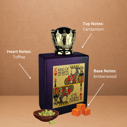 King of Hearts | Warm Spicy Woody Fragrance | 100ml