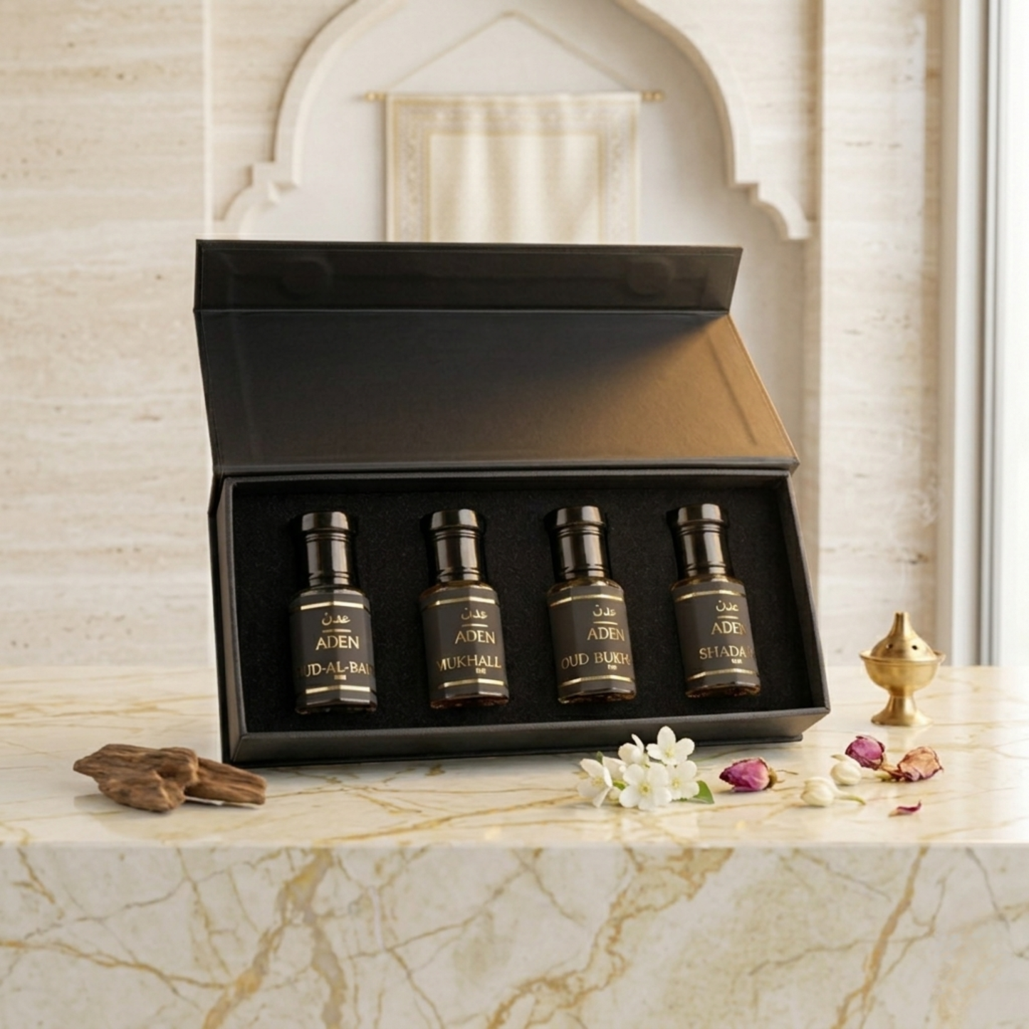 Middle Eastern Oud Attar Combo | 4 x 6ml Premium Non-Alcoholic Set