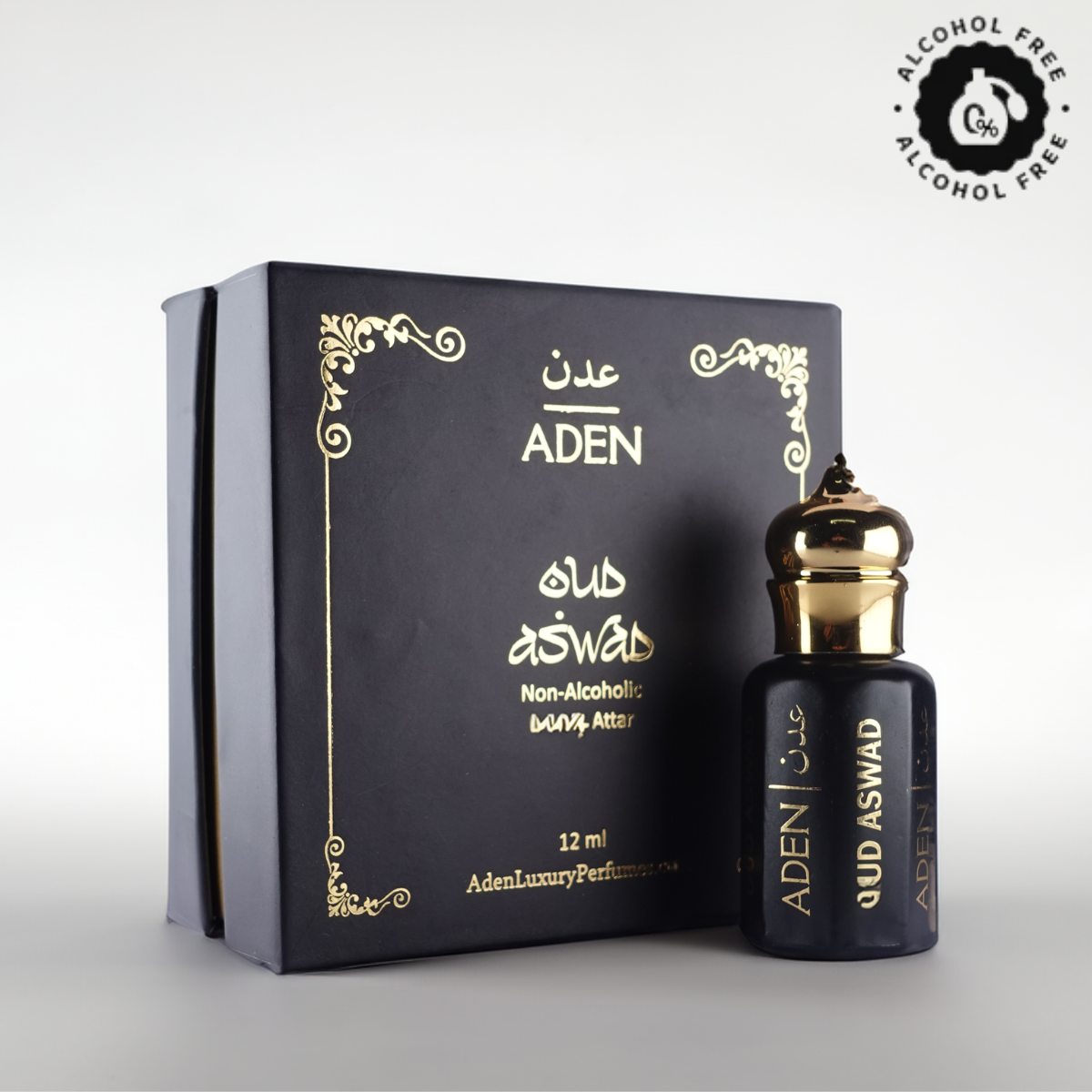 Oud Aswad Luxury Attar Perfume - 12ml