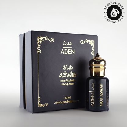 Oud Aswad | Woody Floral Musk Oud Attar Fragrance | 12ml