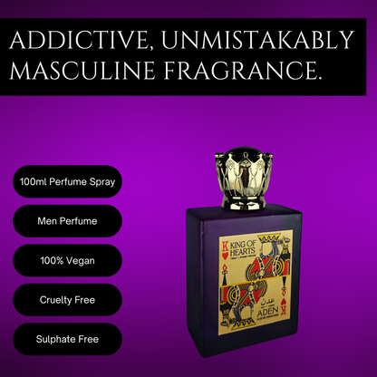 King of Hearts | Warm Spicy Woody Fragrance | 100ml