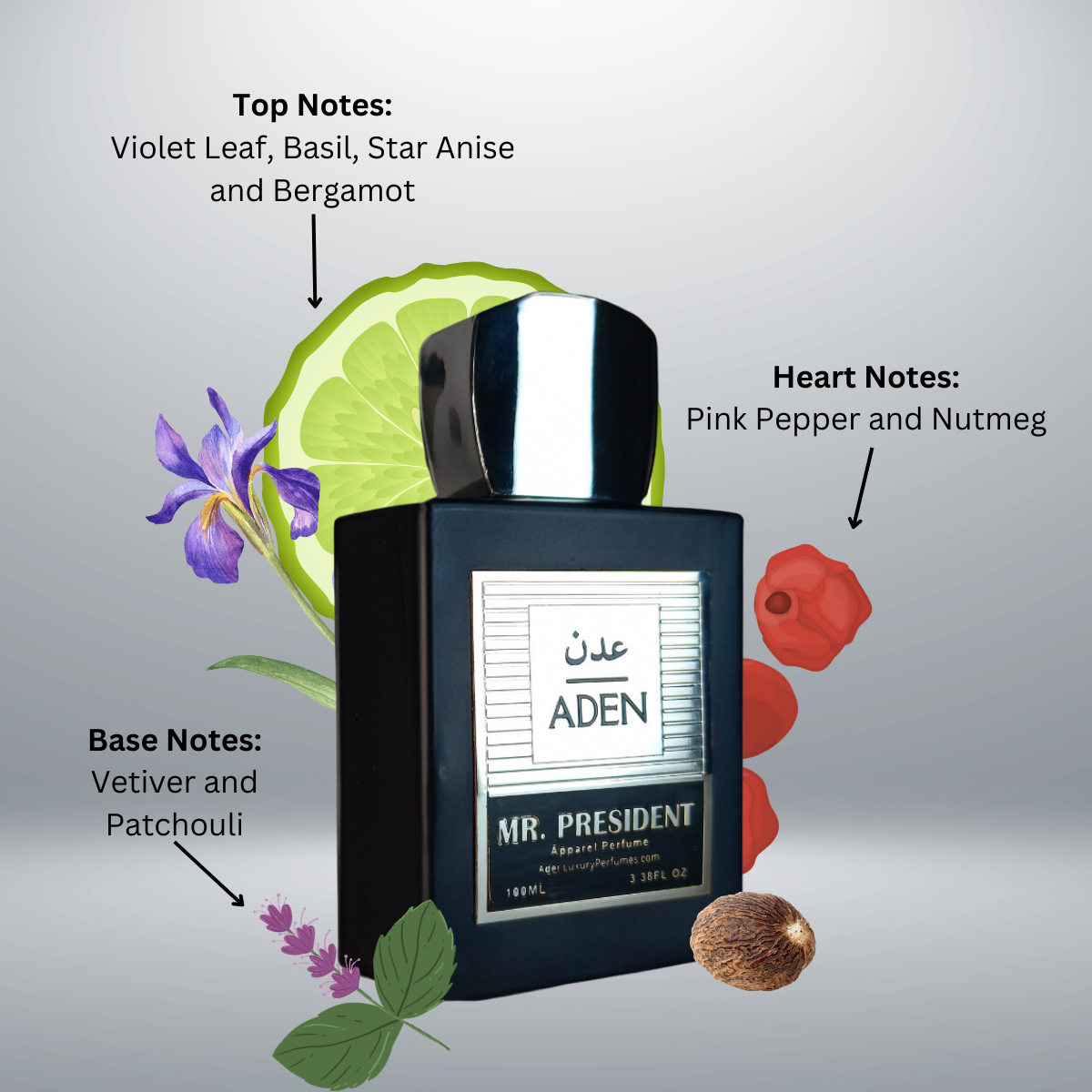 Mr. President | Fresh, Youthful & Masculine Fragrance | 100ml