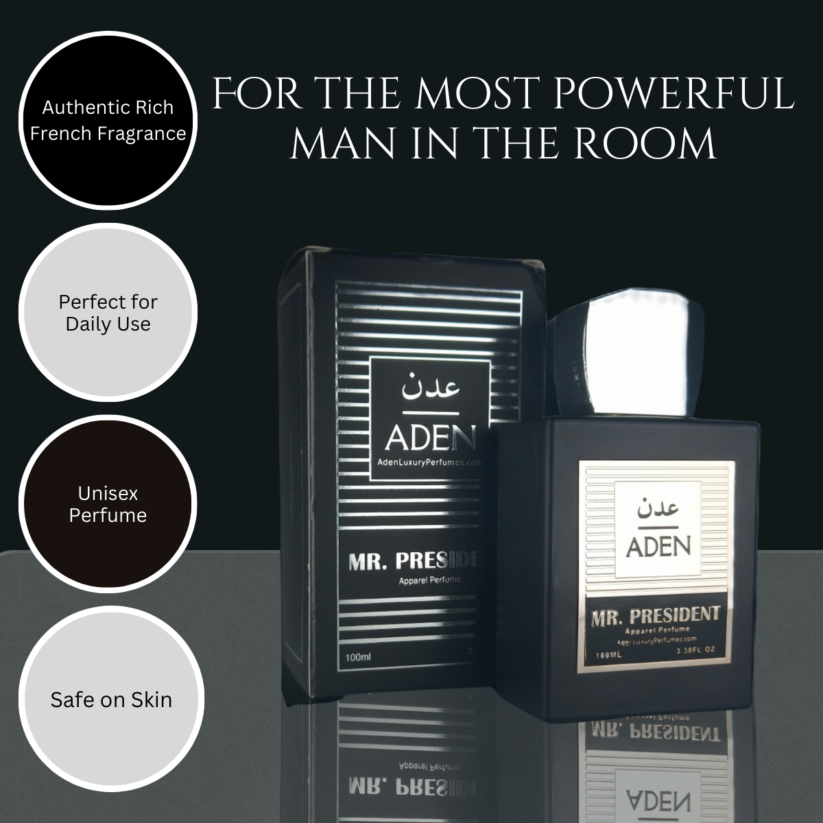 Mr. President | Fresh, Youthful & Masculine Fragrance | 100ml