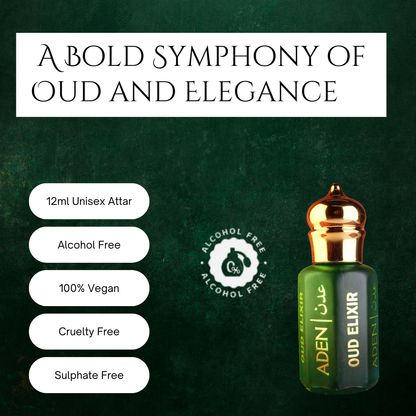Oud Elixir | Woody Spicy Oud Attar Fragrance | 12ml