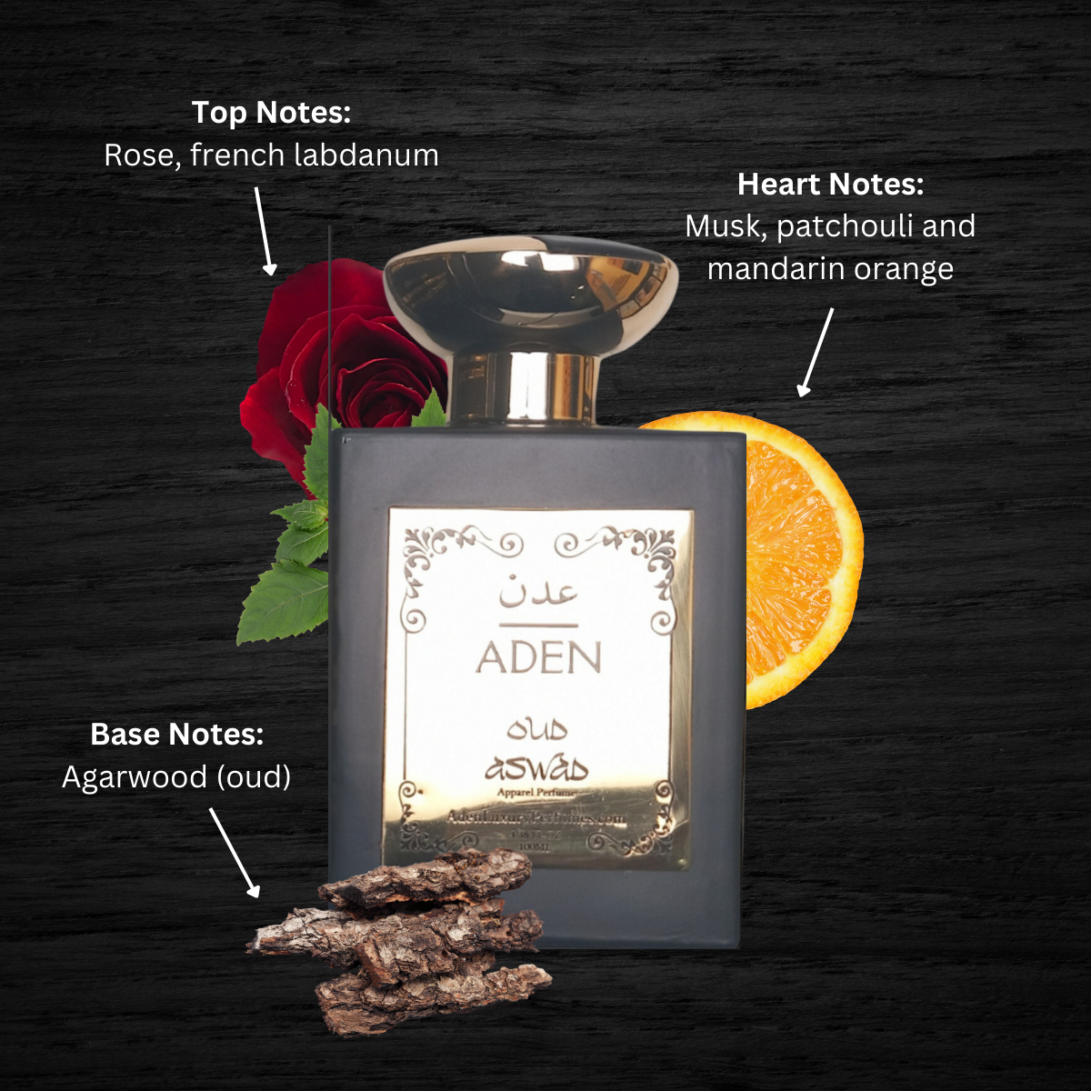 Oud Aswad | Woody Floral Musk Fragrance | 100ml