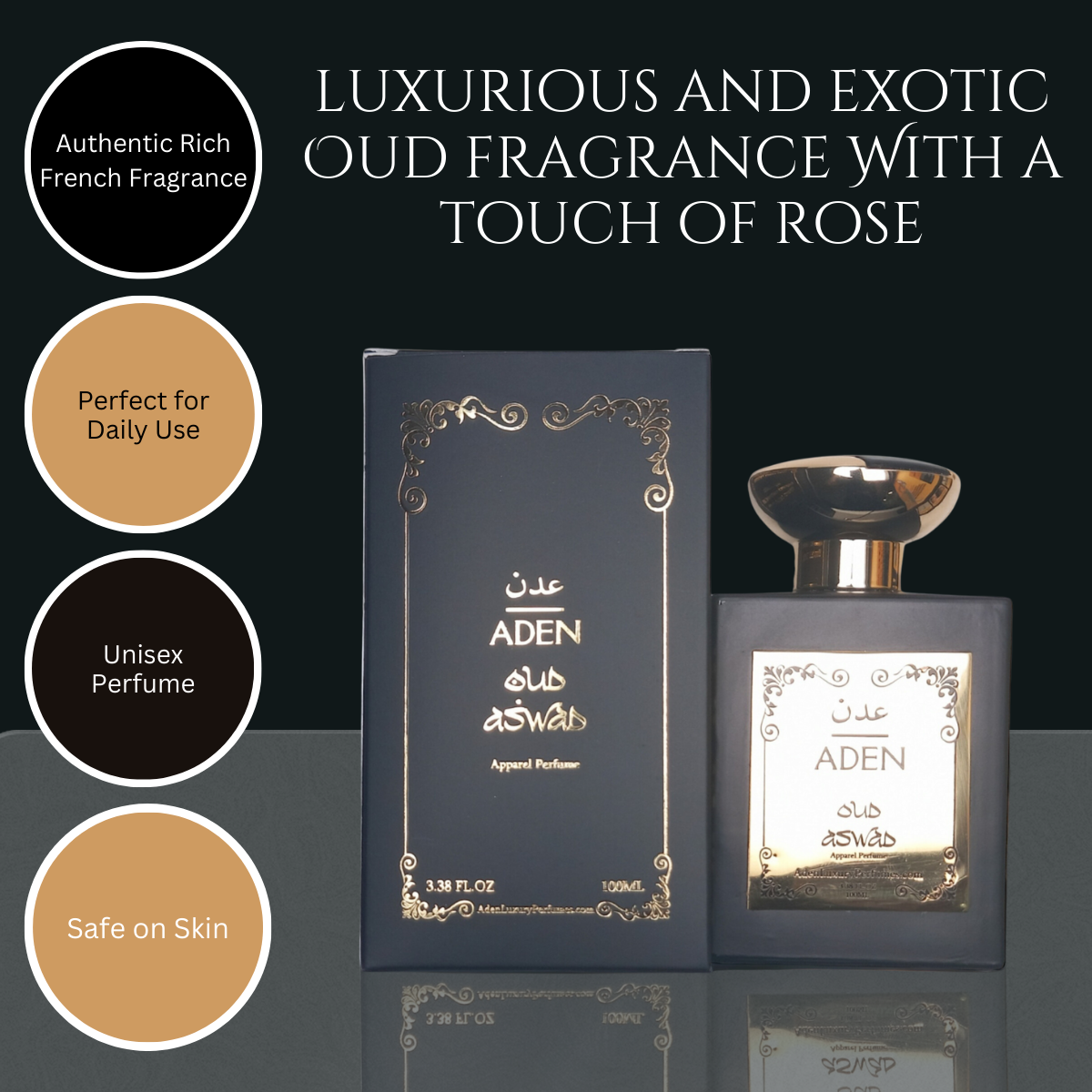 Oud Aswad | Woody Floral Musk Fragrance | 100ml