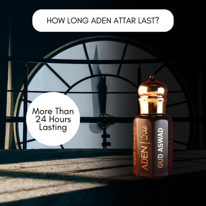 Oud Aswad | Woody Floral Musk Oud Attar Fragrance | 12ml