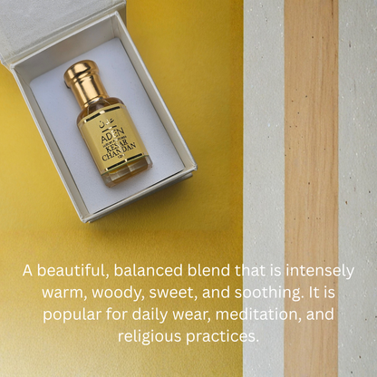 Kesar Chandan | Saffron Sandalwood Warm Attar Fragrance | 12ml