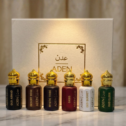 Luxury Attar Combo Set | 6 x 12ml Non-Alcoholic Perfume Oils