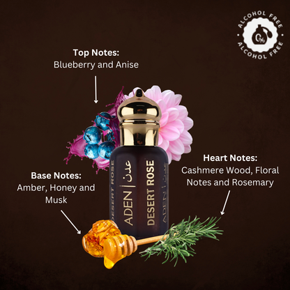 Desert Rose | Fruity Floral Amber Attar Fragrance | 12ml