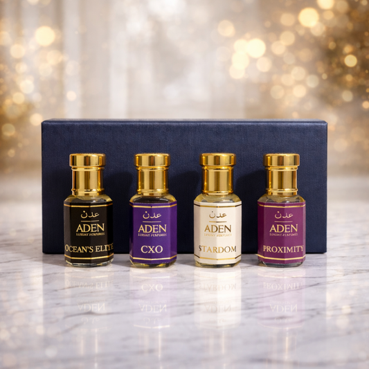 The French Notes | 4 x 6ml French Perfume Style Non Alcoholic Attar Set