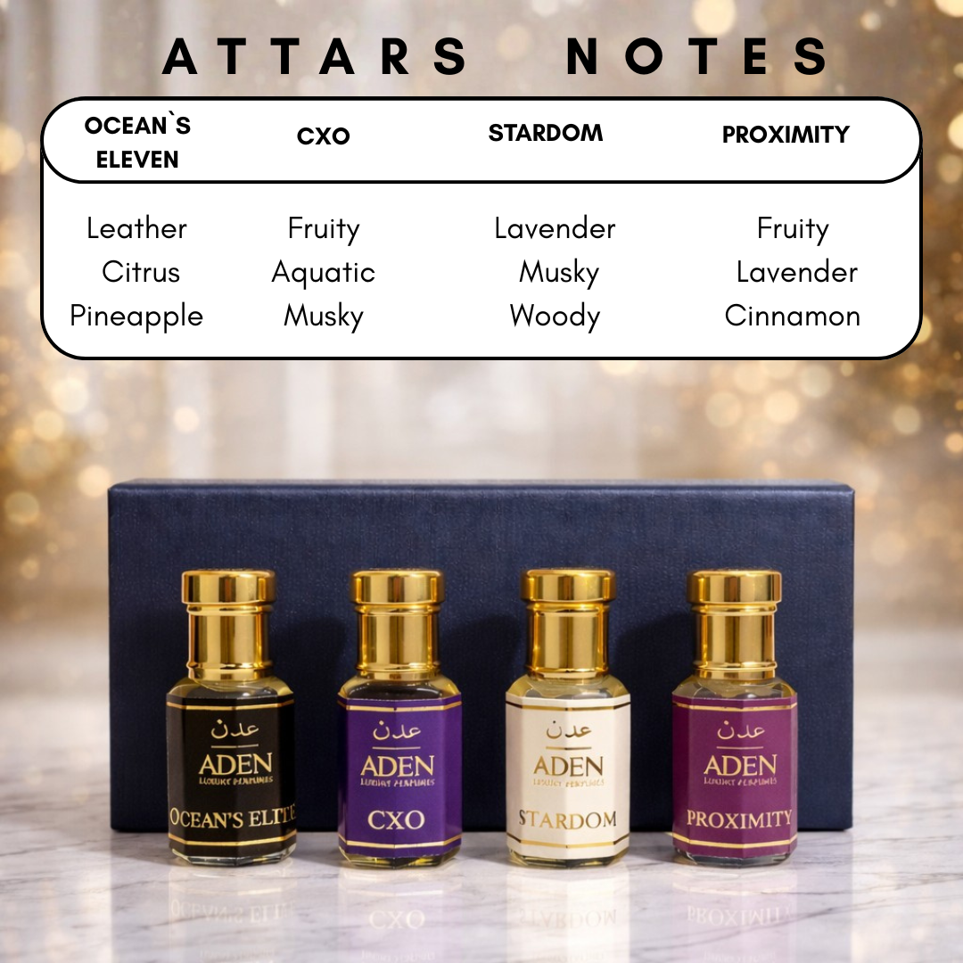 All in One Attar Collection | 12 x 6ml Premium Non Alcoholic Attars