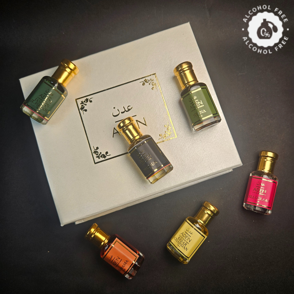 6 x 12ml Non Alcoholic Traditional Attar Combo
