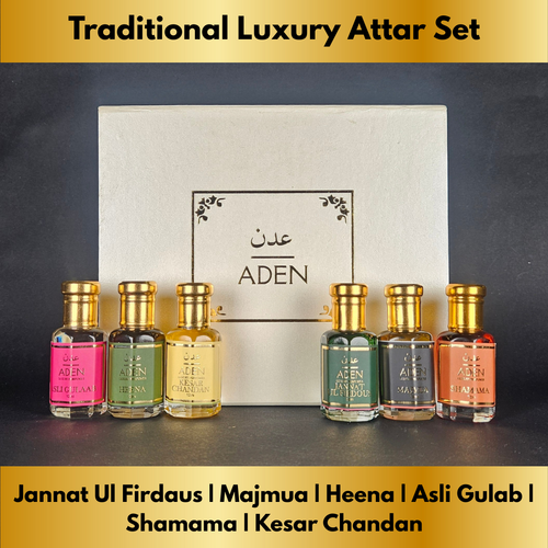 6 x 12ml Non Alcoholic Traditional Attar Combo