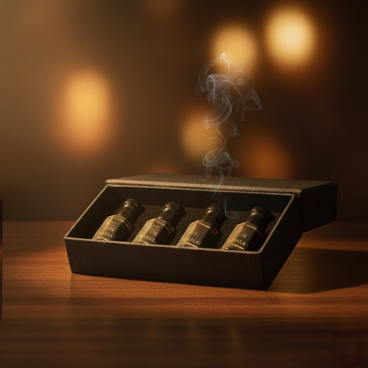 4 x 6ml Premium Non-Alcoholic Middle East Oud Attar Combo