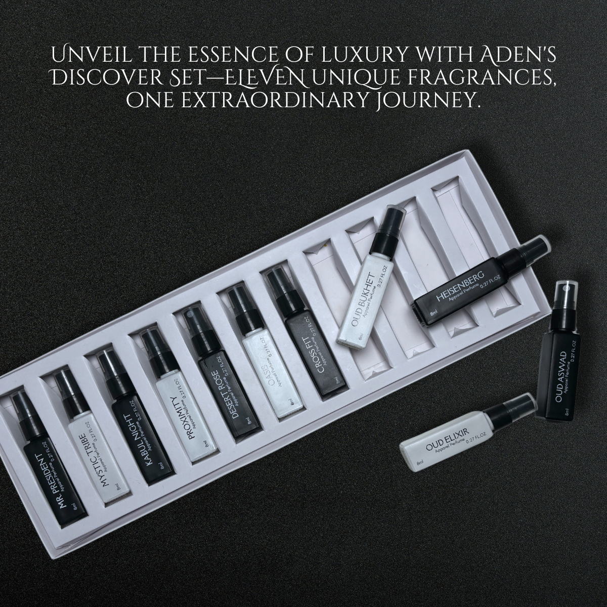 Full Collection - Set of 11 Luxury Perfumes - 8ml x 11 - Total 88ml