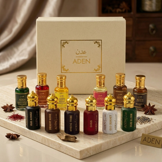 Traditional & Luxury Attar Combo | 12 Premium Non-Alcoholic Attars