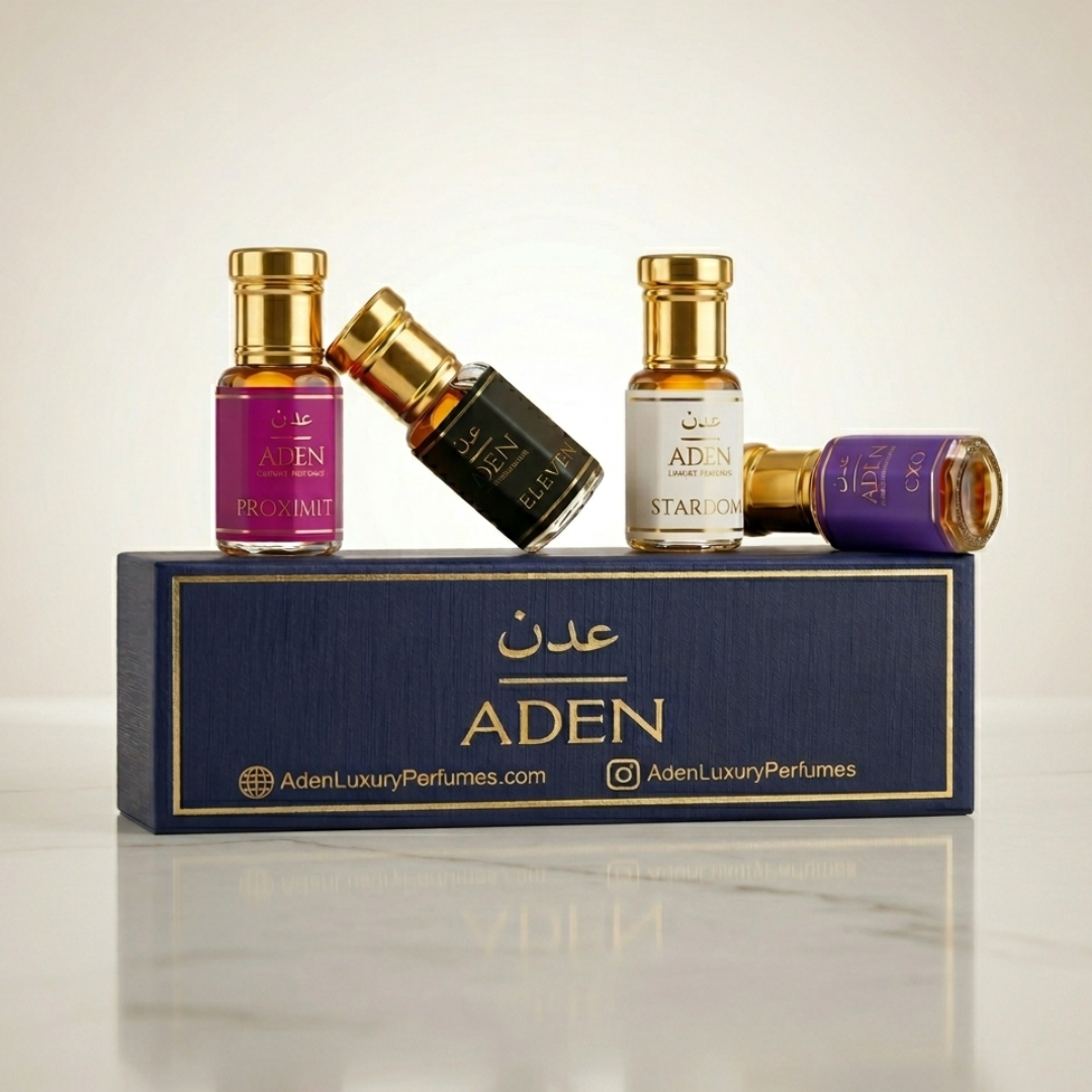 The French Notes | 4 x 6ml French Perfume Style Non Alcoholic Attar Set